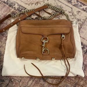 Brown Suede Rebecca Minkoff Handbag Crossbody